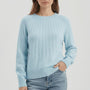 Gerippter Langarm-Pullover - Mayra