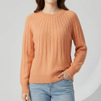 Gerippter Langarm-Pullover - Mayra