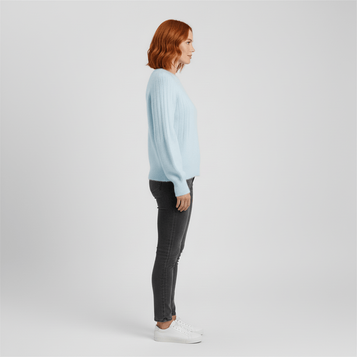Gerippter Langarm-Pullover - Mayra