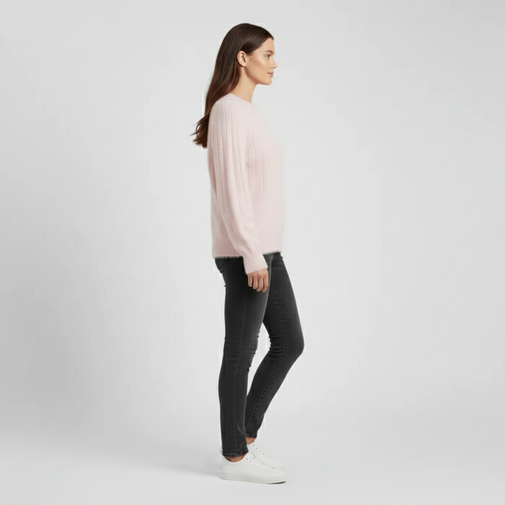Gerippter Langarm-Pullover - Mayra