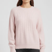 Gerippter Langarm-Pullover - Mayra