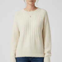 Gerippter Langarm-Pullover - Mayra
