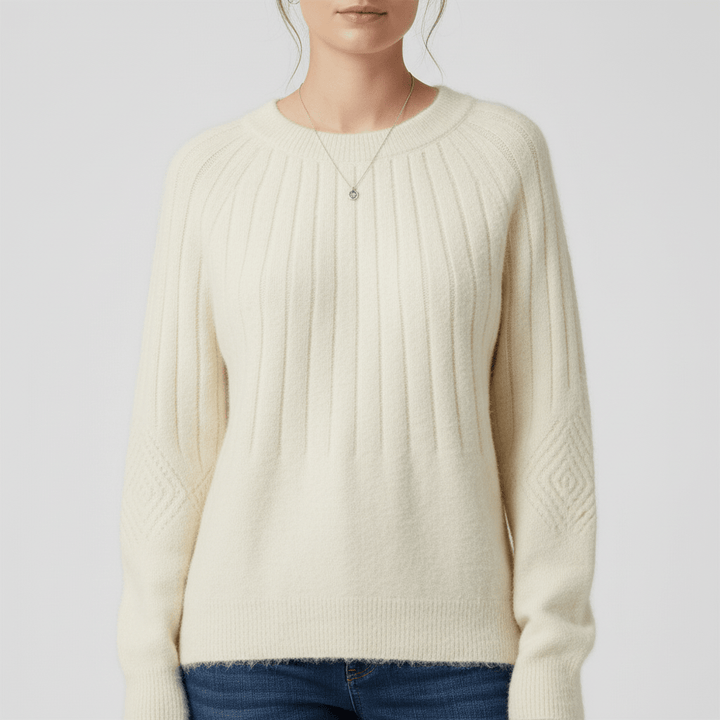 Gerippter Langarm-Pullover - Mayra