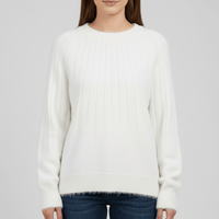 Gerippter Langarm-Pullover - Mayra