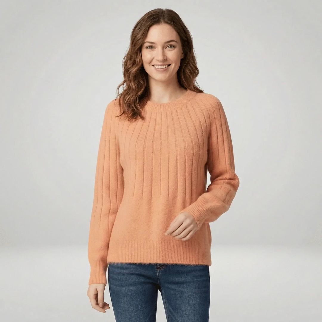 Gerippter Langarm-Pullover - Mayra