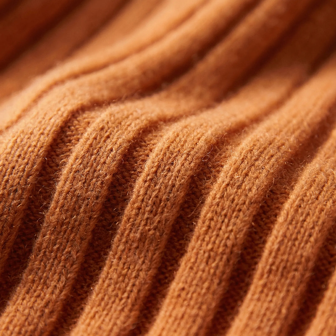 Gerippter Langarm-Pullover - Mayra