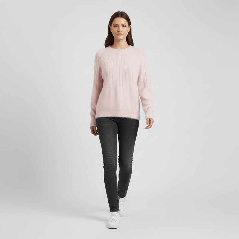 Gerippter Langarm-Pullover - Mayra