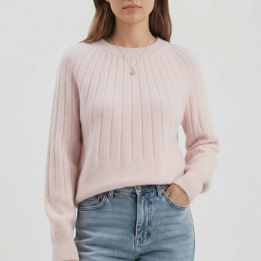 Gerippter Langarm-Pullover - Mayra