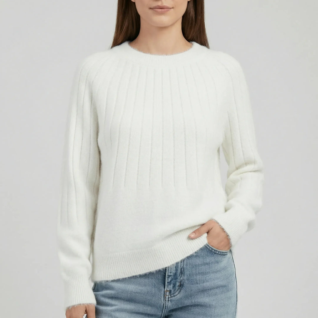 Gerippter Langarm-Pullover - Mayra