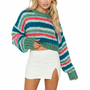 Gestreifter Strickpullover - Hannah