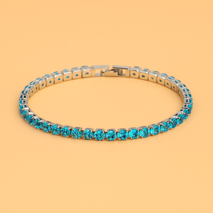 Glanzvolles Ketten-Tennisarmband