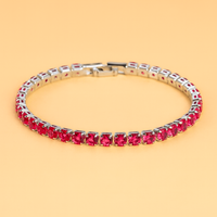 Glanzvolles Ketten-Tennisarmband