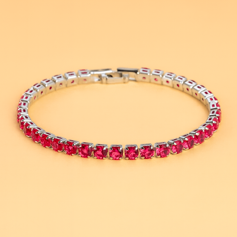 Glanzvolles Ketten-Tennisarmband