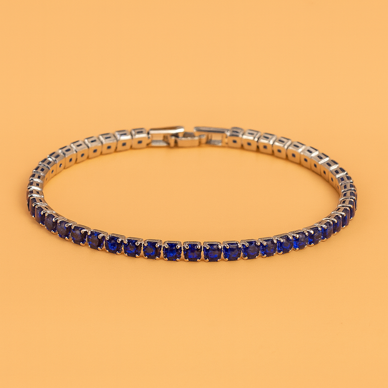 Glanzvolles Ketten-Tennisarmband