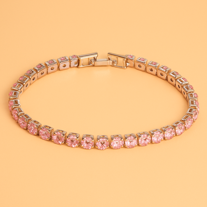 Glanzvolles Ketten-Tennisarmband