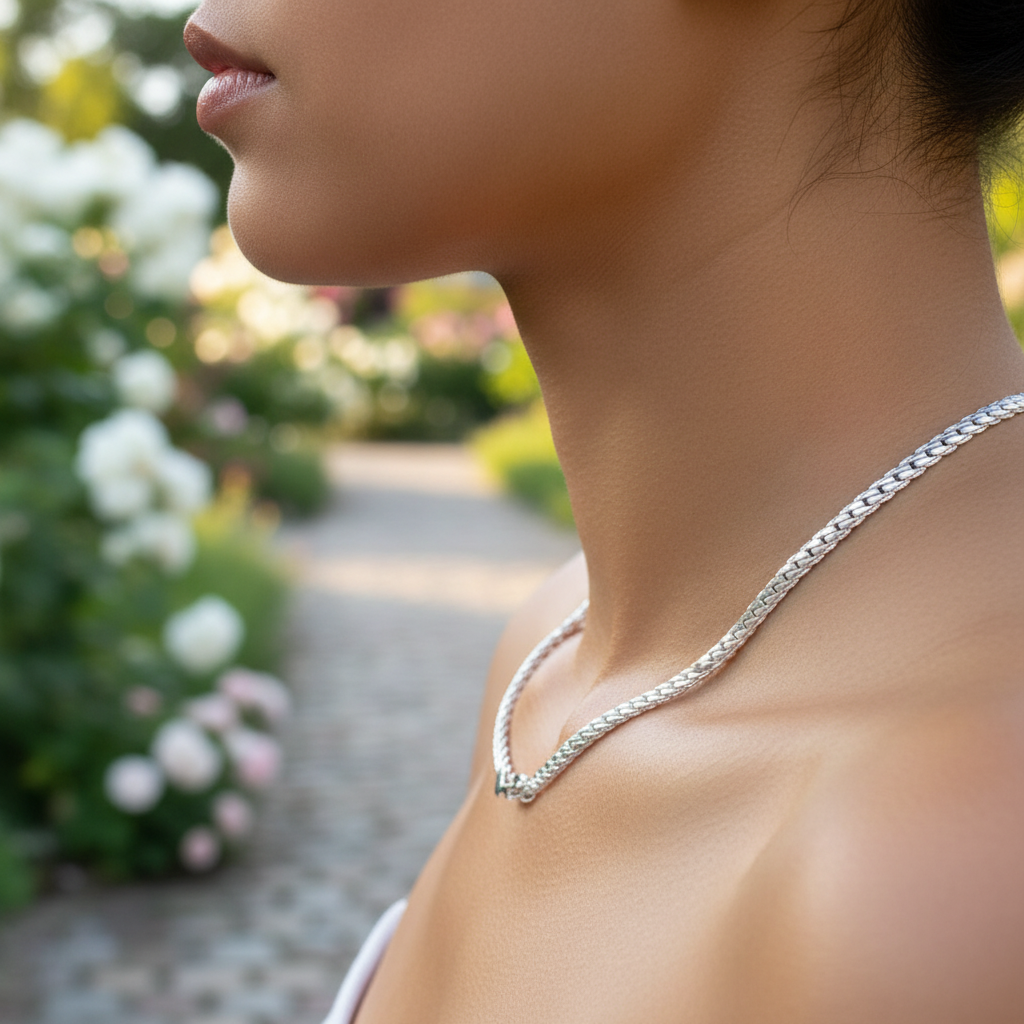 Halskette Für Frauen - SilverGleam 