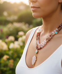 Handgefertigte Edelsteinkette - ProtectionAmulet 