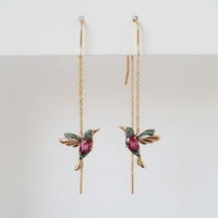 Handgefertigte Ohrringe - HummingbirdGleam 