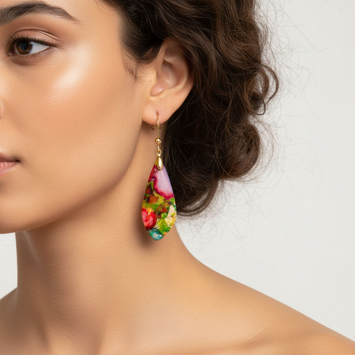 Handgefertigte Ohrringe - JasperGlow 