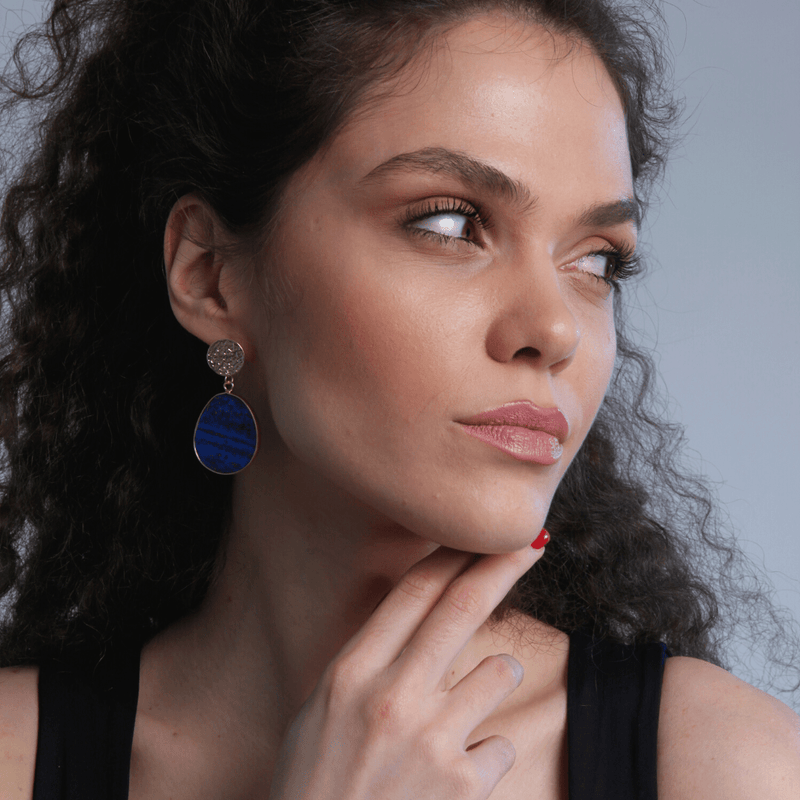 Handgefertigte Ohrringe - LapisGlow 