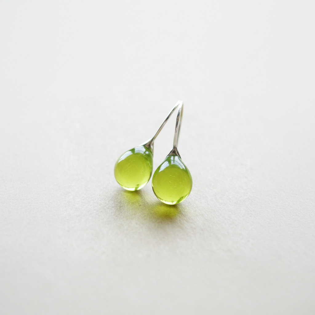 Handgefertigte Ohrringe - OliveGlow 