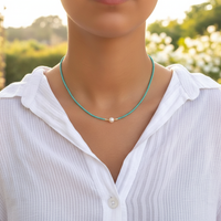 Handgefertigte Perlenkette - ShimmerLuxe 