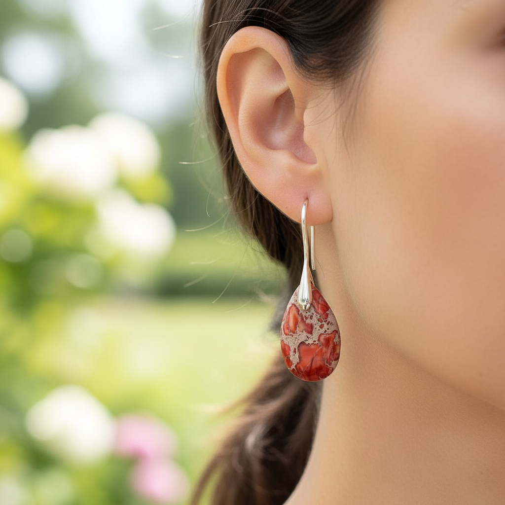 Handgefertigte Teardrop-Ohrringe - HarmonyEarring 