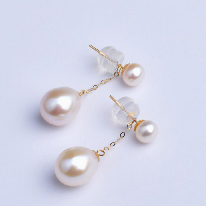 Hängende Perlenohrringe - PearlGlimmer 