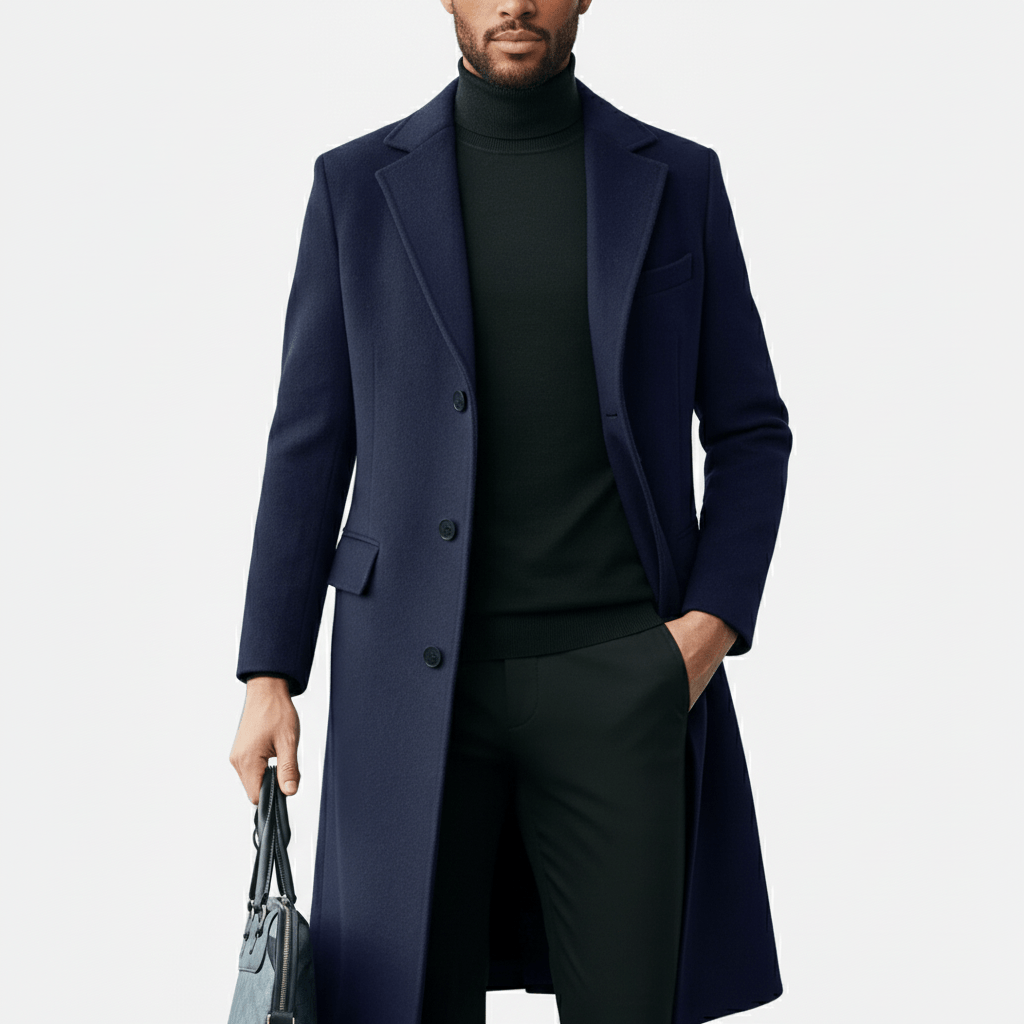 Herrenmantel Mit Knopfleiste - Ramon