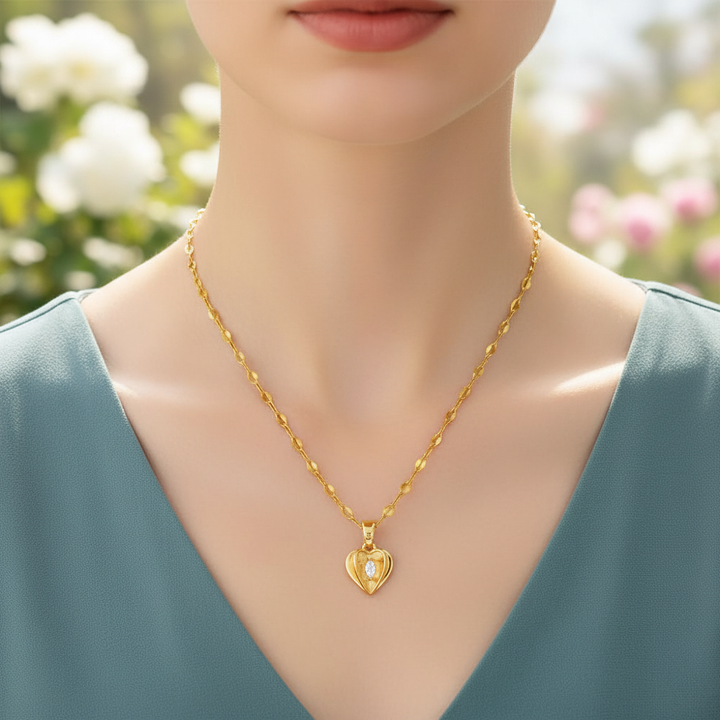 Herzanhänger Aus Edelstahl - AffectionPiece 