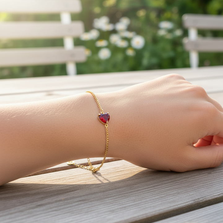 Herzförmiger Geburtsstein - MonthShine 