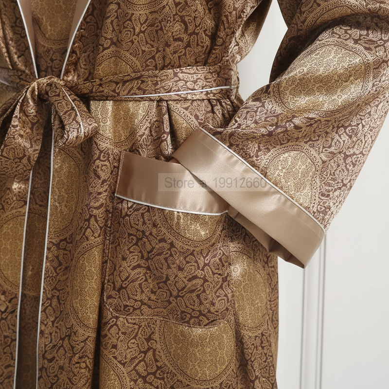 Hochwertiger Satin-Bademantel - Marius