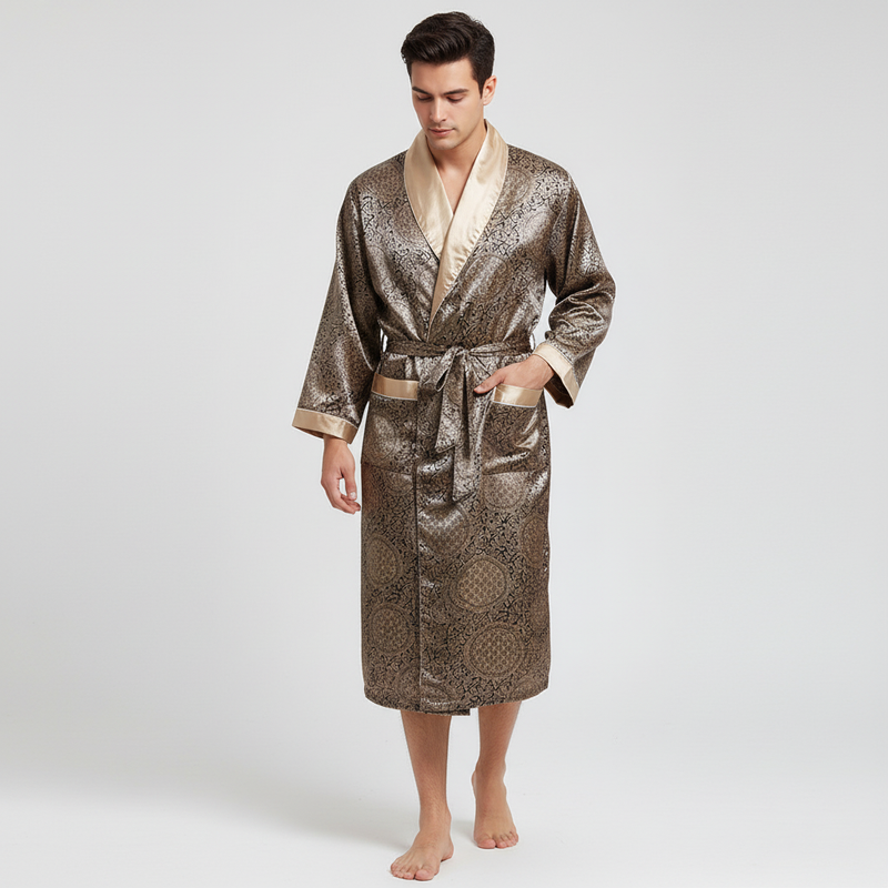 Hochwertiger Satin-Bademantel - Marius