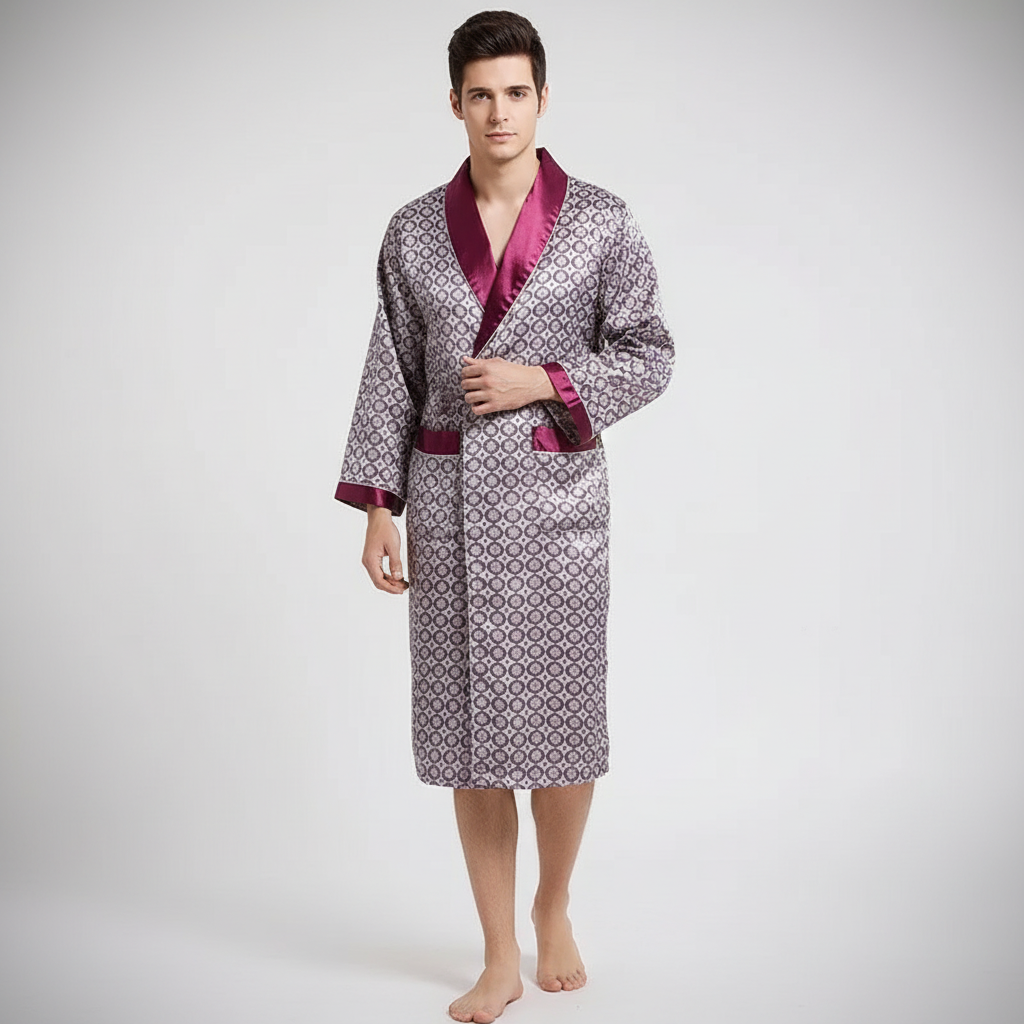 Hochwertiger Satin-Bademantel - Marius
