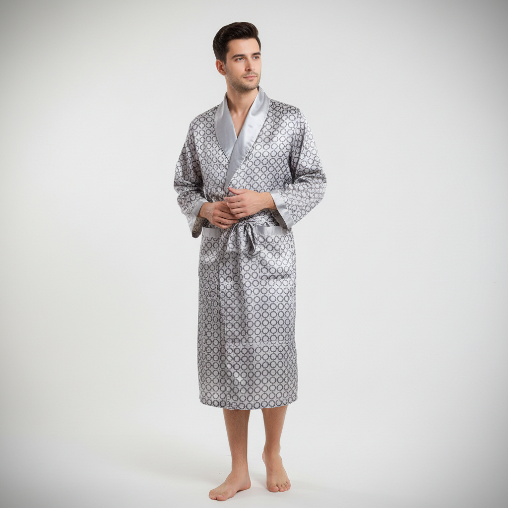 Hochwertiger Satin-Bademantel - Marius