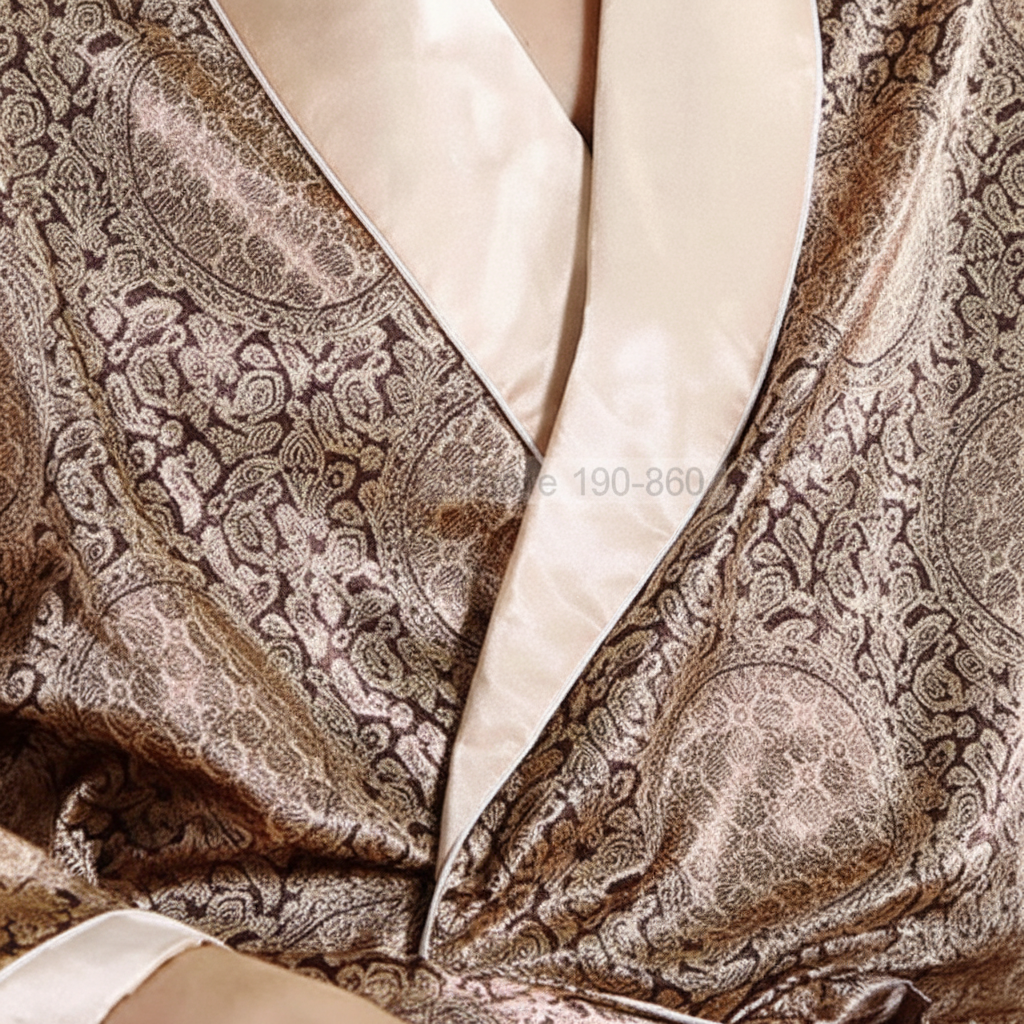 Hochwertiger Satinbademantel - SatinElegance