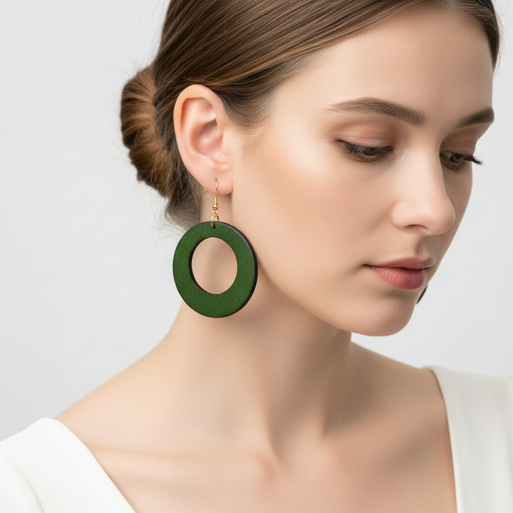 Hollow Wooden Earrings - WoodVibe 