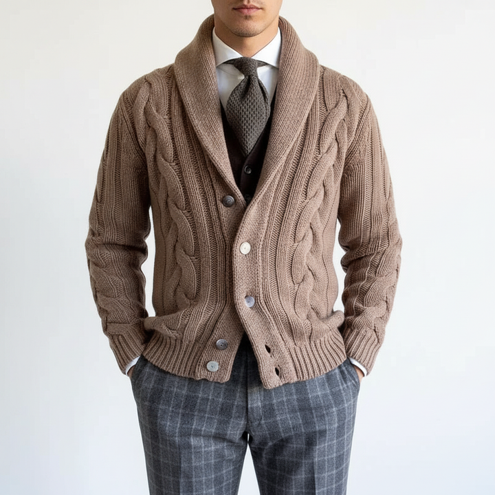 Kabelstrick-Weste - Ethan