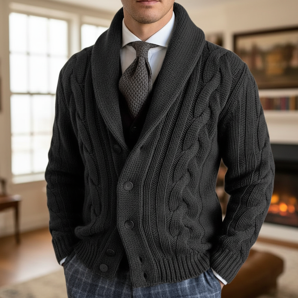 Kabelstrick-Weste - Ethan