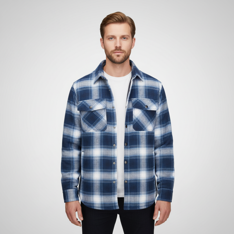 Kariertes Flanell Jacke Für Herren - Karl