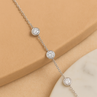 Kristall-Handschmuck mit Fingerring – Eleganz im Ketten-Design