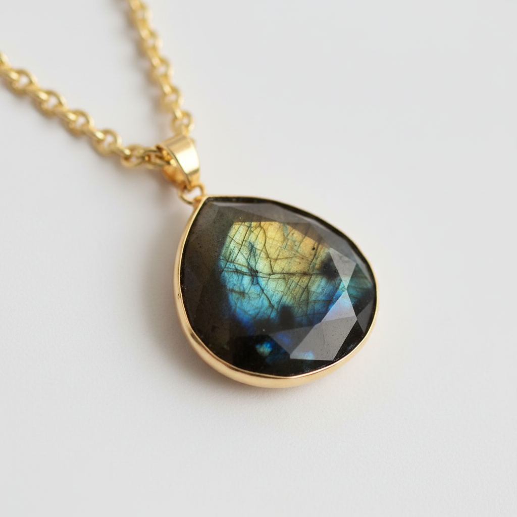 Labradorit Anhänger - AuraPower 