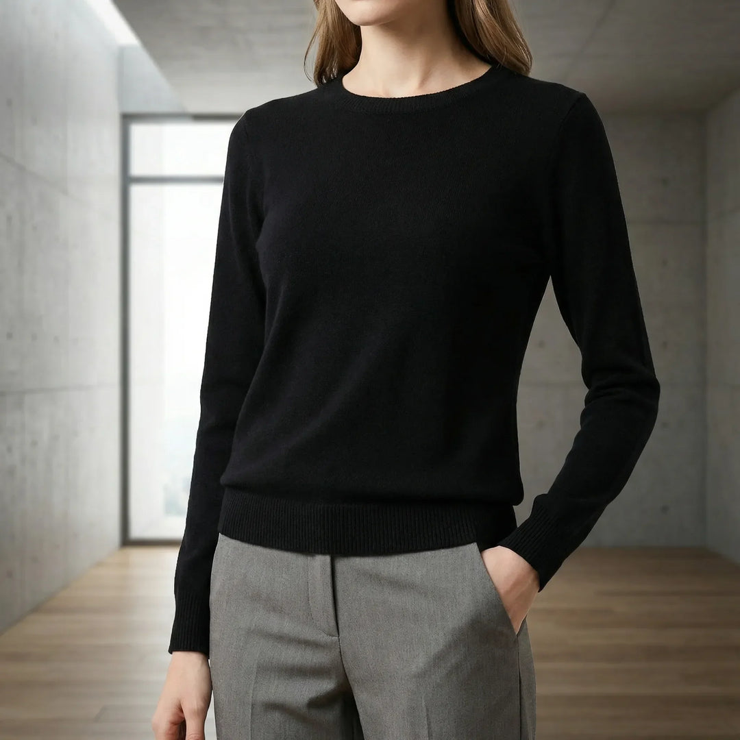 Langarm-Pullover Mit Rundhalsausschnitt - Katrin