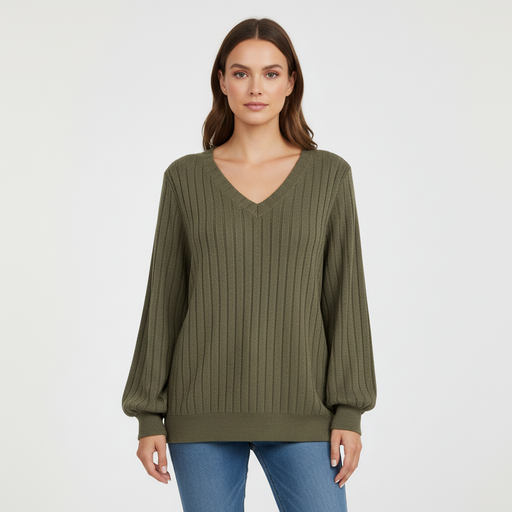 Langärmliger Strickpullover -  Liane