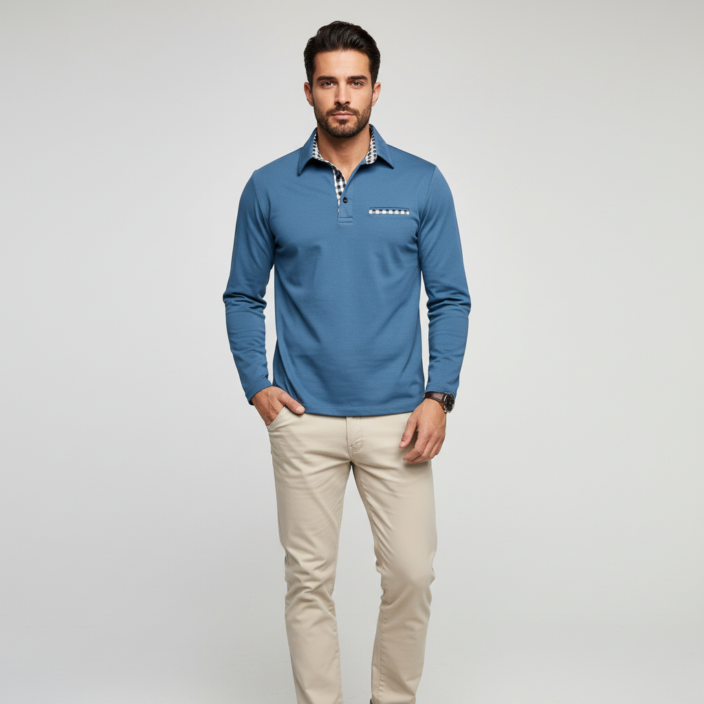 Langärmliges Poloshirt - Walter