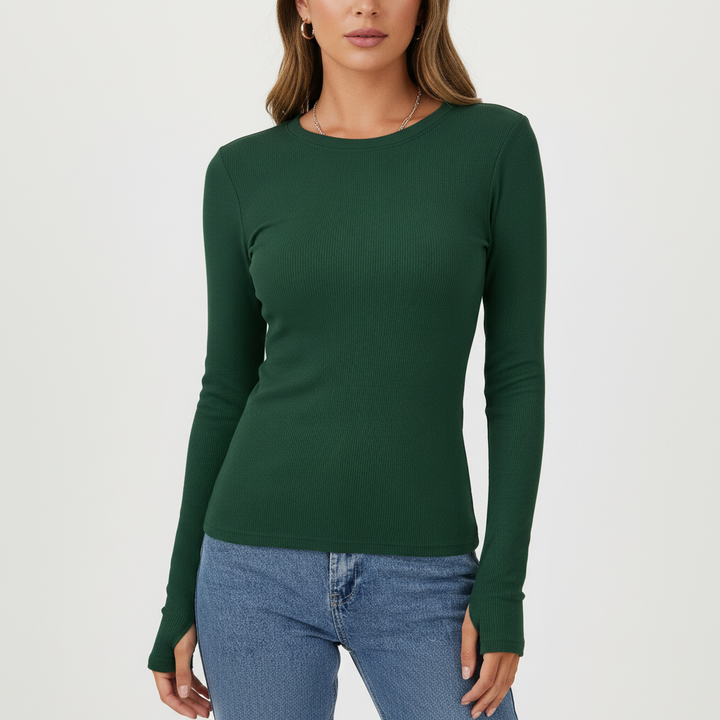 Langarmshirt Mit Rundhalsausschnitt -  Gudrun