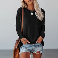 Langarmshirt Mit Rundhalsausschnitt -  Simone