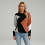 Patchwork Design Damen Pullover - Miriam