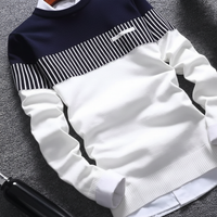 Lange Ärmel Pullover - StripeMix