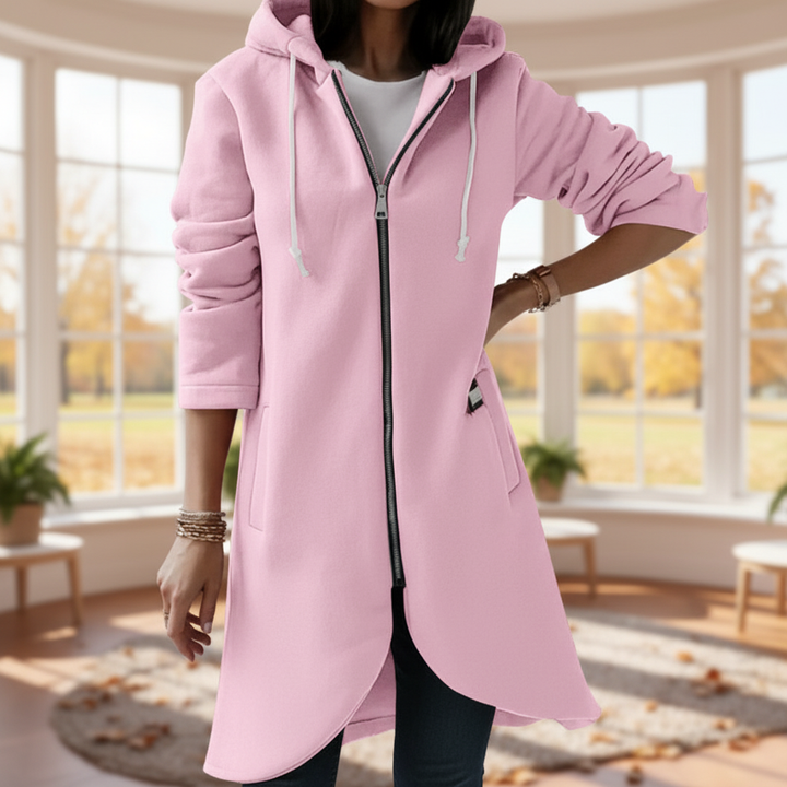 Lange Weste Mit Kapuze -  Emma